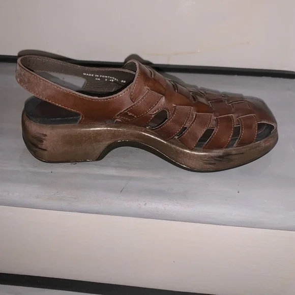 Dansko Brown Leather Sandals - Picture 9 of 11